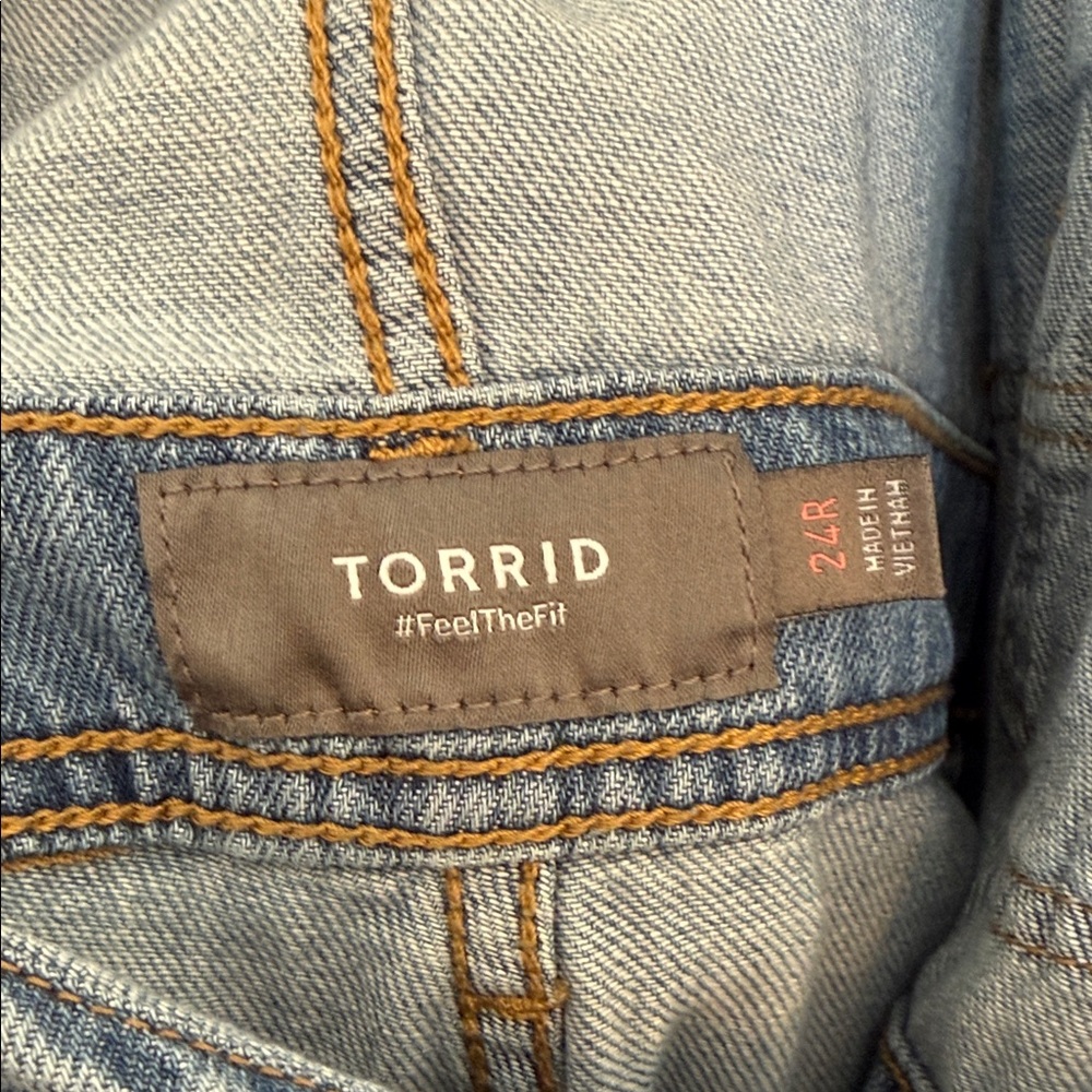 Torrid Light Blue Denim Overalls - Picture 2 of 6